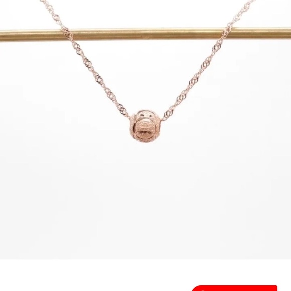 Beautiful 925 Sterling Silver Rose Gold Pendant Necklace - Picture 2 of 7